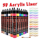 Acryl 3D Liner 13erSet je 40 ml Acrylic Dot Painting Malfarben hochdeckend