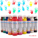 Fingermalfarbe 10er Set je 250 ml