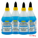 Fensterkleber 4x 180g lösemittelfrei rückstandslos ablösbar Kleber Klebstoff