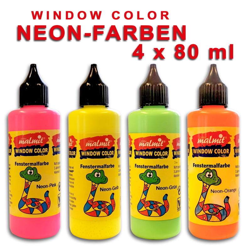 Window Color Fenstermalfarben 15 Farben + Malvorlage