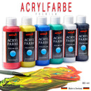 Acrylfarben Set 6 x 80ml Premium Künstlerfarben Malfarben hochdeckend Seidenmatt