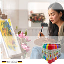 Acrylfarben 10er Set je 750 ml Künstlerfarben Acryl Malfarben Seidenmatt Pouring