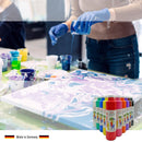 Acrylfarben 10er Set je 750 ml Künstlerfarben Acryl Malfarben Seidenmatt Pouring