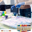 10 x Acrylfarben + Pouring fluid + Silikonöl Acryl gießen Fließtechnik Malfarben