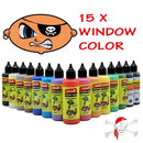 Window Color Piraten Set 15 Fenstermalfarben Fensterfarbe Fensterbild Malfarben