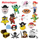 Window Color Piraten Set 15 Fenstermalfarben Fensterfarbe Fensterbild Malfarben