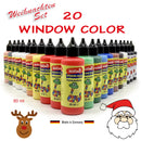 Window Color Weihnachten Set 20 Fenstermalfarben Fensterfarben Malfarben Dekor